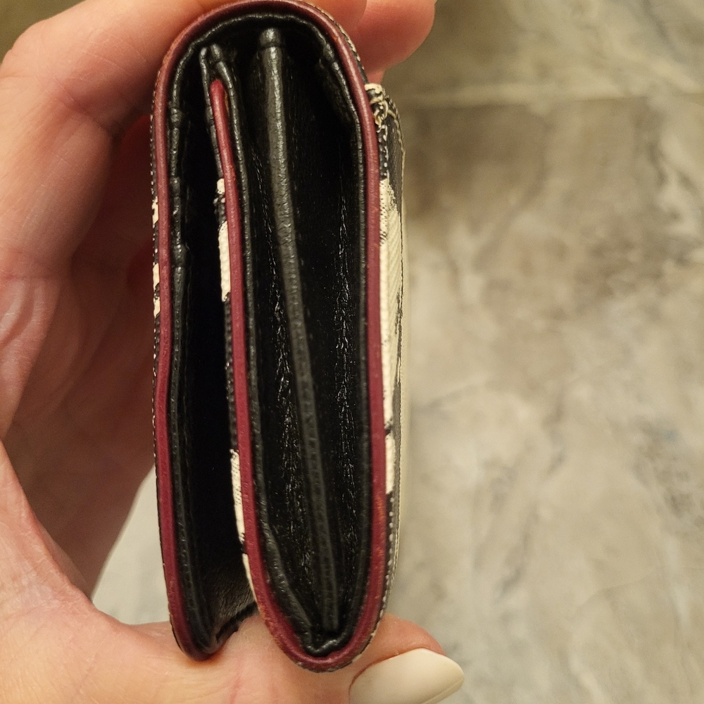 L.A.M.B. Black and White Wallet with Artistic Design - Picture 12 of 14